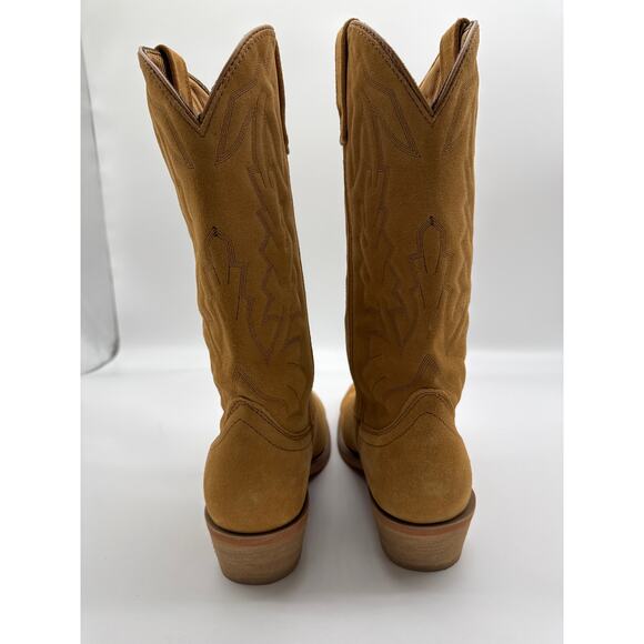 Men’s Brown Laredo Cowboy Boots. 68216 8 E W.‎ Jacksonville. Tan suede.